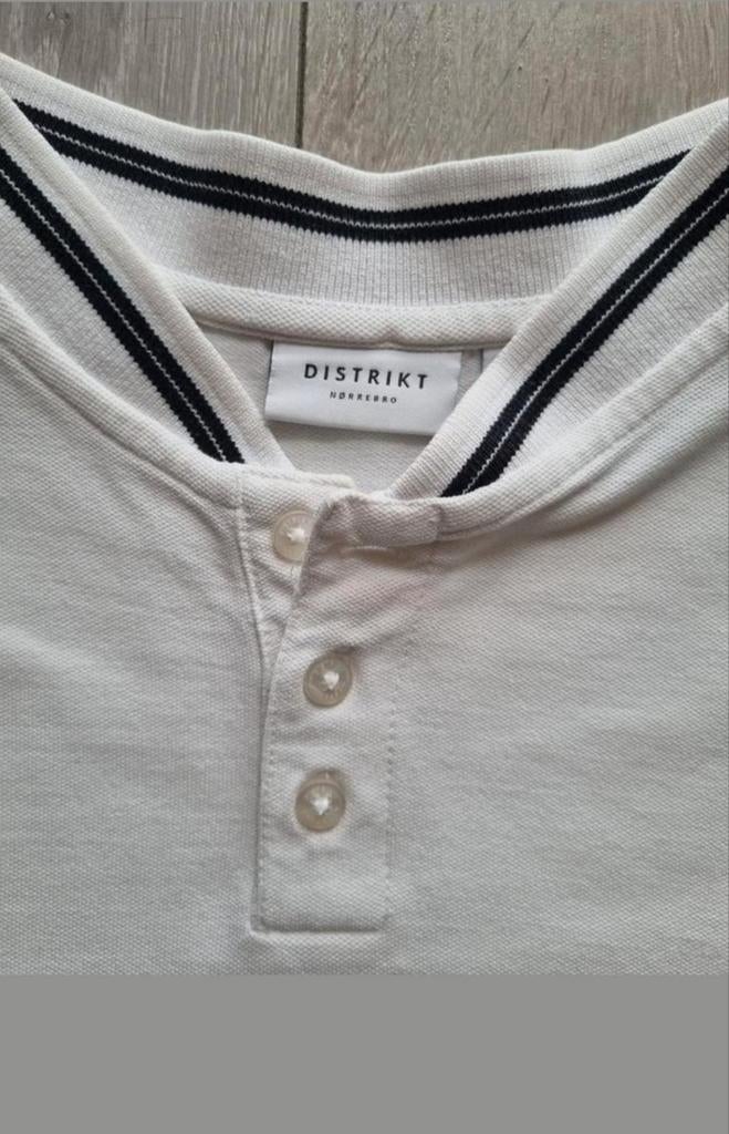 DISTRIKT Nørrebro Polo Shirt, Maat 48/50 (M), Wit, DISTRIKT Nørrebro, Ophalen of Verzenden