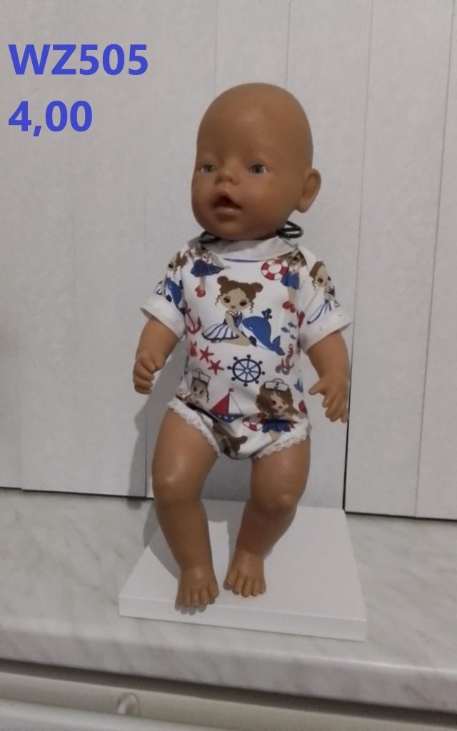 Poppenkleertjes baby born. Rompertje. Opbrengst KiKa., Ophalen of Verzenden, Nieuw, Babypop