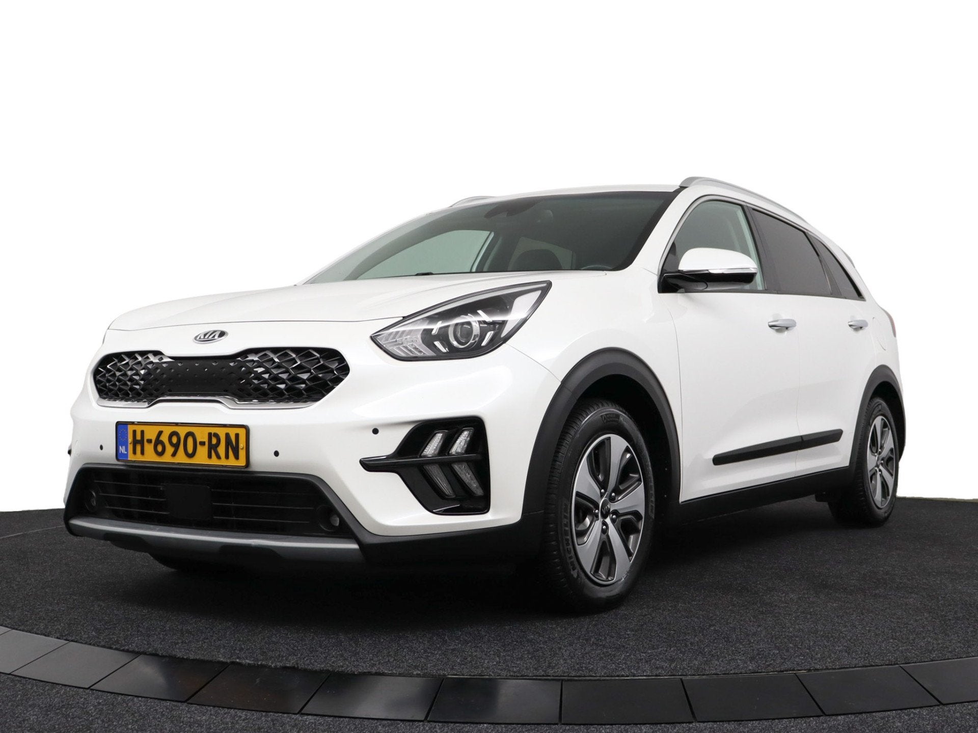 Kia Niro 1.6 GDi Hybrid DynamicLine - Adaptive Cruise - Clim, Auto's, Dealer onderhouden, Stof, Gebruikt, Automatische klimaatregeling