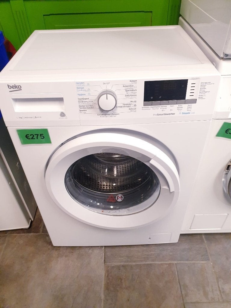 Wasmachine beko 7kg️️️️️️ ️️️SteamCure A+++ INC GARANTIE, Witgoed en Apparatuur, Wasmachines, Ophalen, Minder dan 85 cm, Zo goed als nieuw