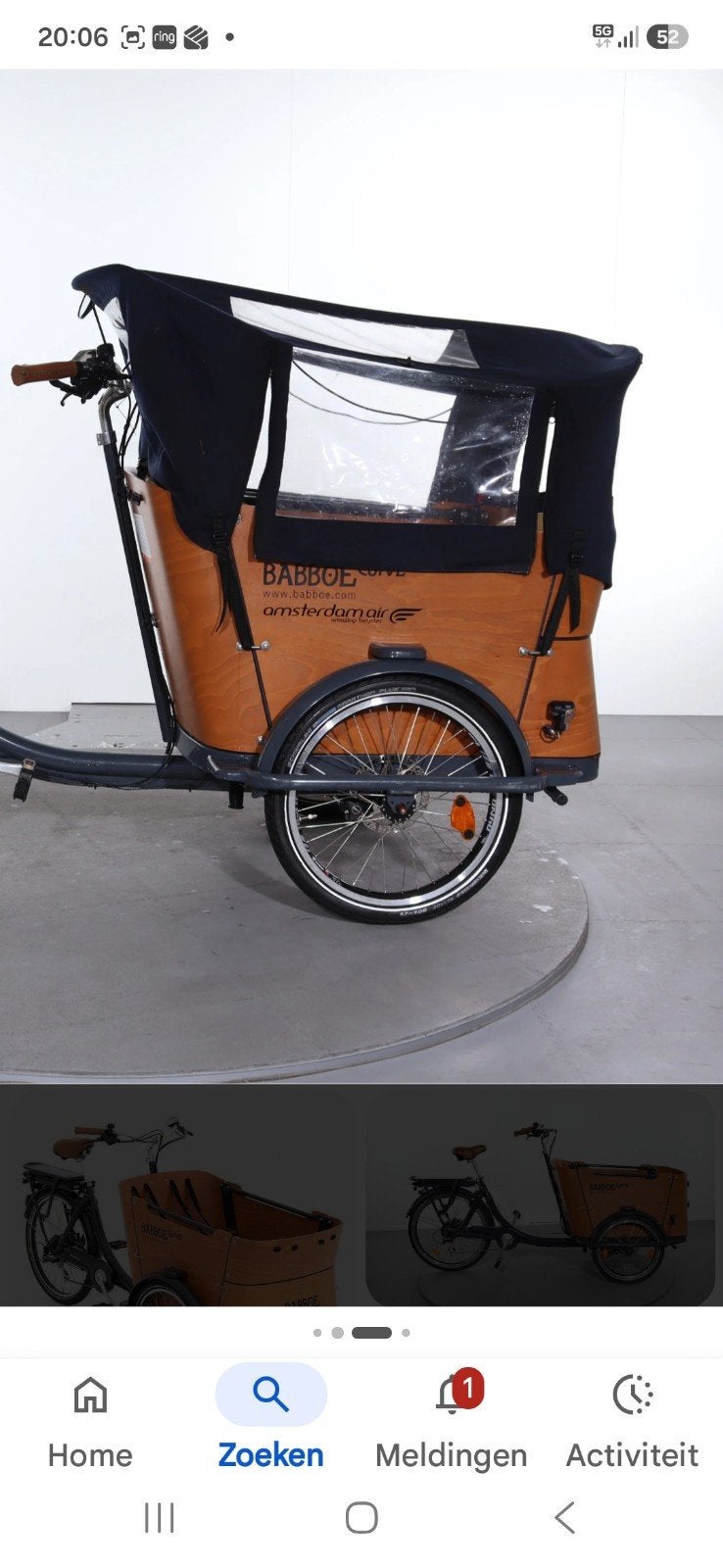 Babboe Curve Regentent met stokken - Nieuw, Ophalen of Verzenden, Nieuw, Overige typen, Babboe