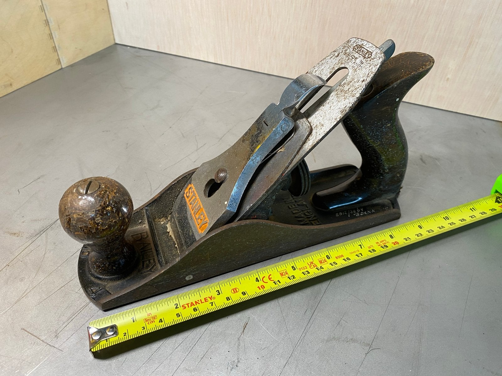 Stanley Bailey No. 4 Houtschaaf - Vintage Handgereedschap, Antiek en Kunst, Ophalen of Verzenden