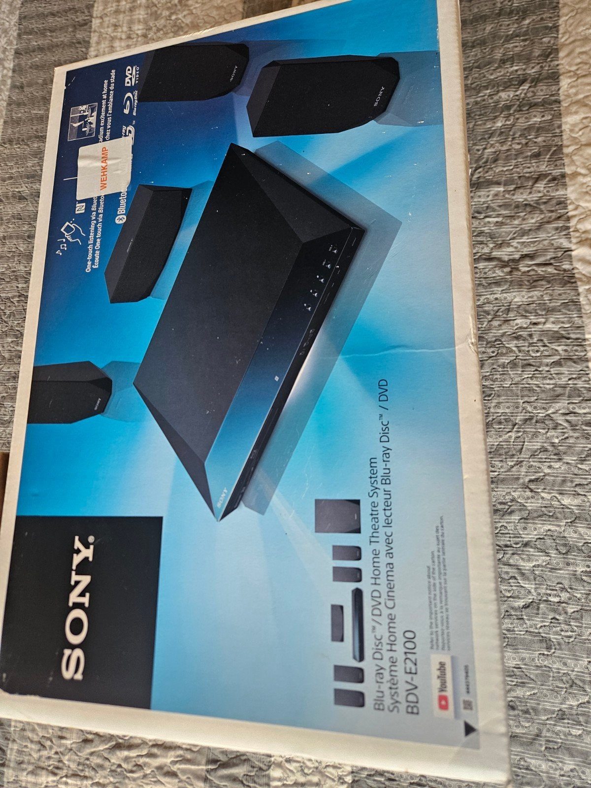 Sony BDV-E2100 Blu-ray Home Theatre-systeem met Bluetooth, Ophalen, Blu-ray-speler, 70 watt of meer, Zo goed als nieuw