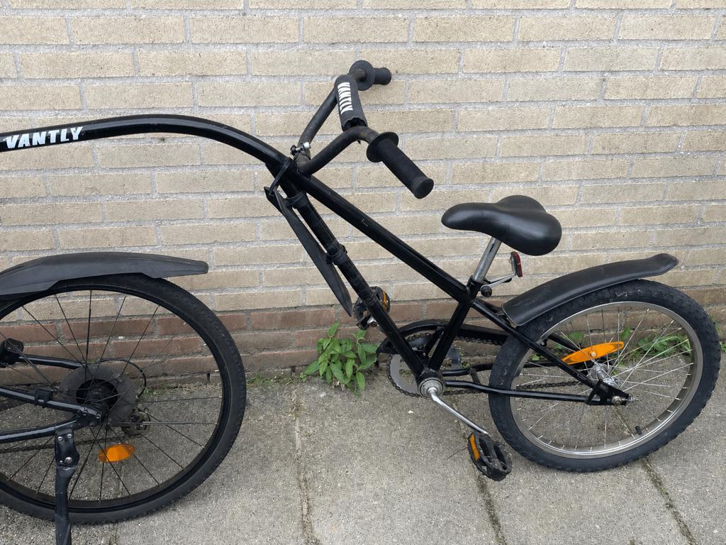 Vantly FollowMe Tandem Aanhangfiets Kinderfiets, Ophalen, Gebruikt, Velgrem, 20 inch of meer