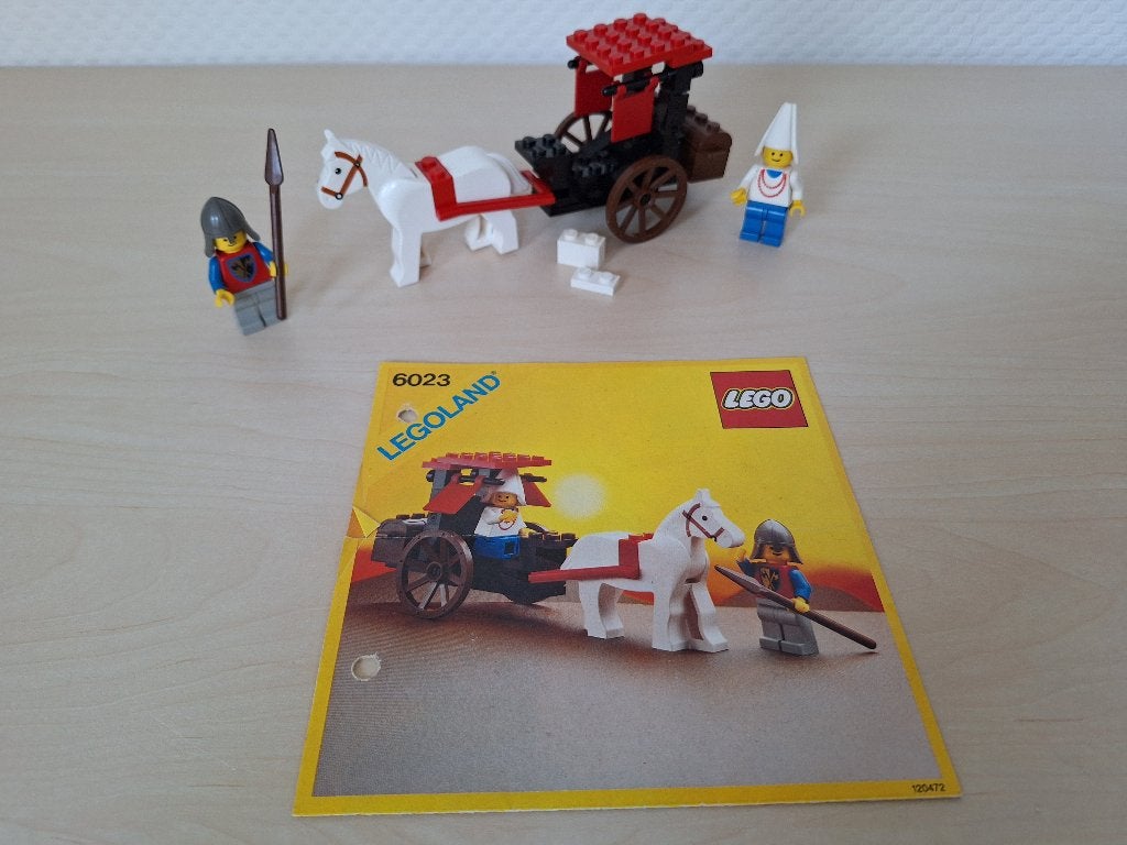 * Lego Castle: 6023 Maiden's Cart, Paard en wagen *, Compleet, Lego, Ophalen of Verzenden, Zo goed als nieuw
