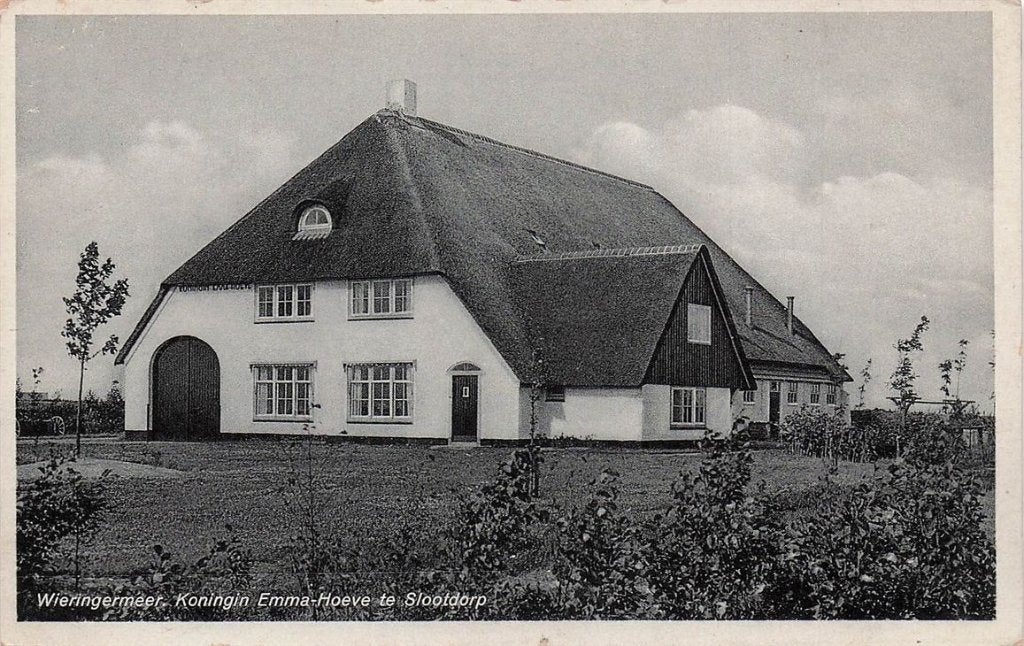 702-493-031 Wieringermeer Koningin Emma-Hoeve Te Slootdorp, Verzamelen, Ophalen of Verzenden, Voor 1920, Noord-Holland