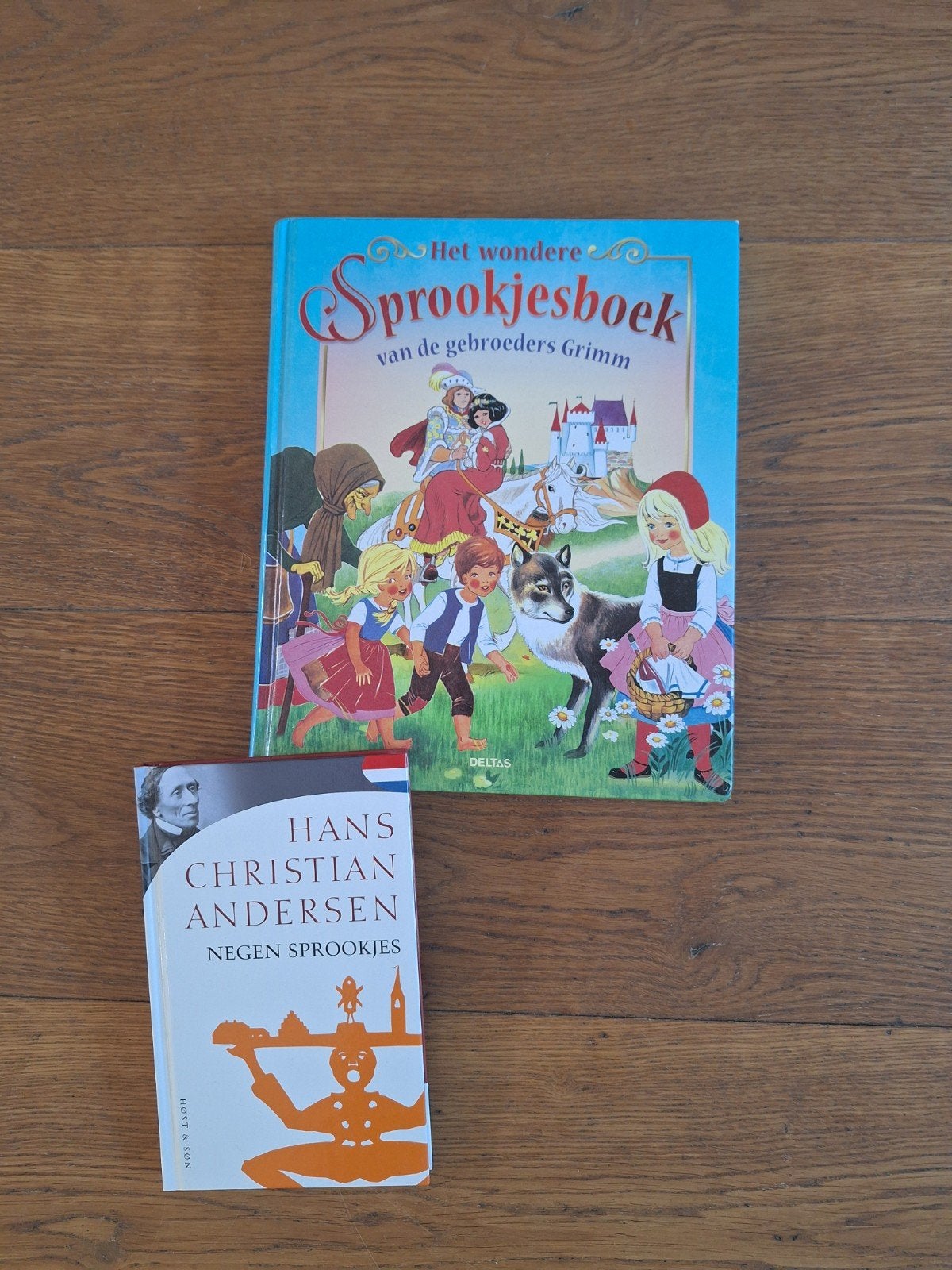 Sprookjesboeken: Grimm en Andersen, Ophalen, Zo goed als nieuw, Gebroeders Grimm, Hans Christian Andersen