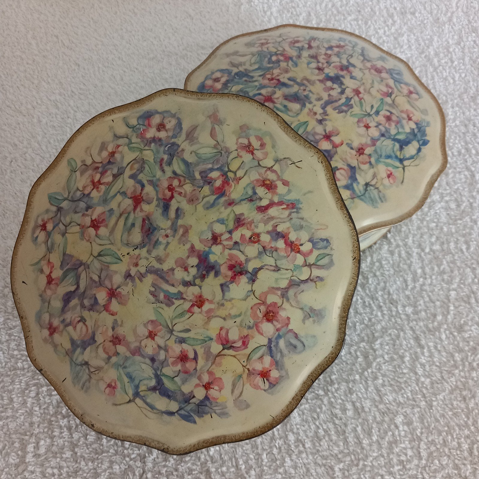 Vintage Douwe Egberts koekblikken jaren '60 - 2 stuks, Ophalen
