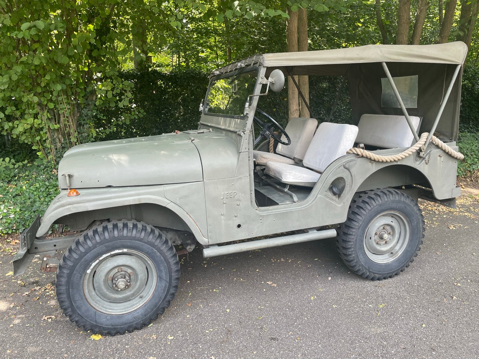 Kaiser CJ5 1970 Groen, 4 cilinders, Cabriolet, Handgeschakeld, Vierwielaandrijving