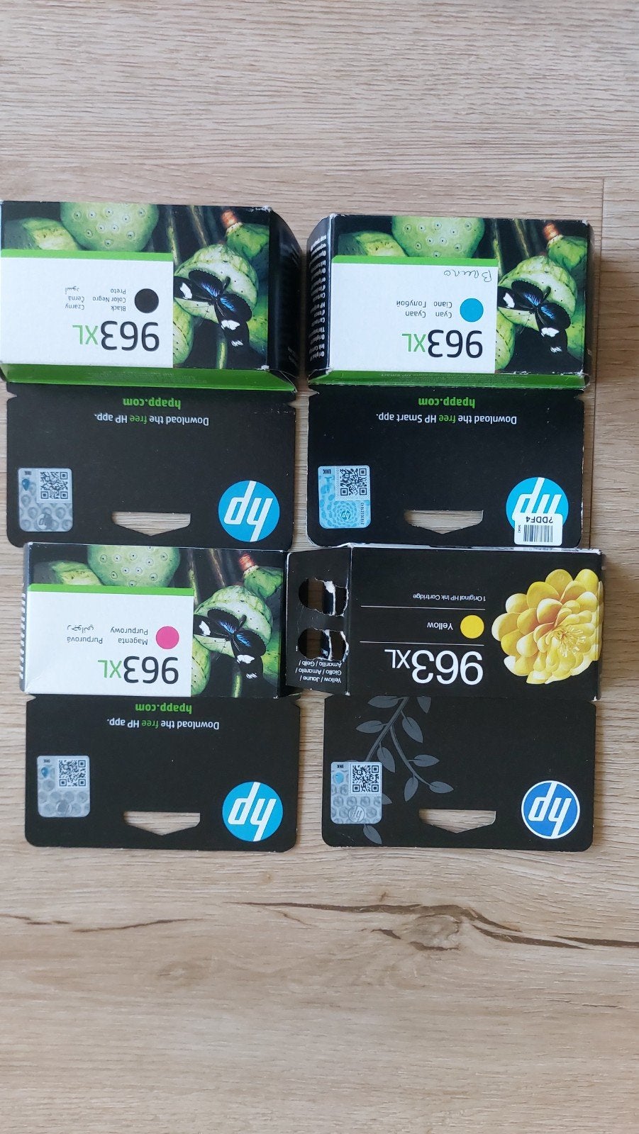 HP 963XL Inktcartridges (3x ongeopend, 1x geopend geel), Ophalen of Verzenden, Zo goed als nieuw, Cartridge, HP
