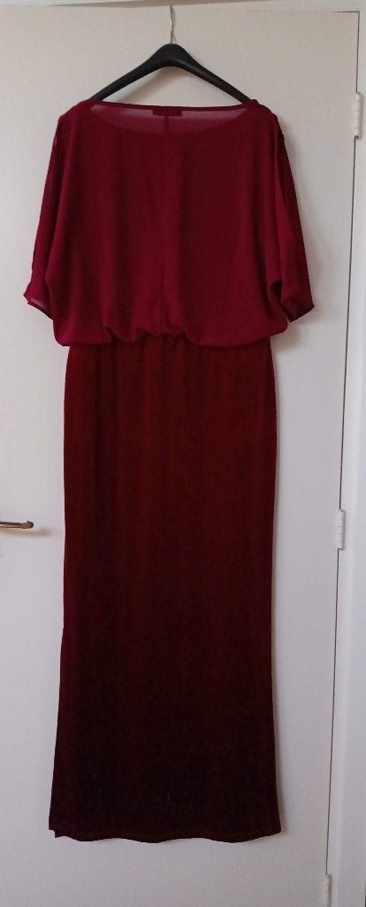Feestelijke jurk, Maat 42/44 (L), Nieuw, Ophalen of Verzenden, Rood