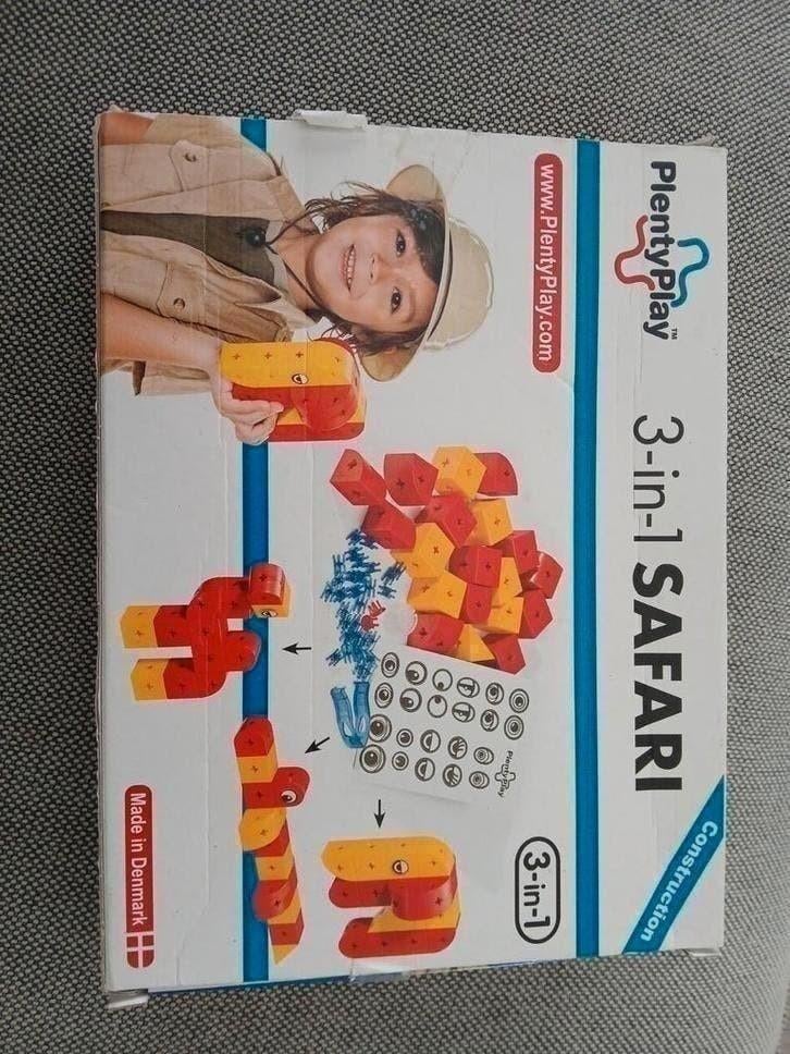 PlentyPlay Construction 3-in-1 Safari Bouwset, Ophalen of Verzenden, Zo goed als nieuw, Bouwen
