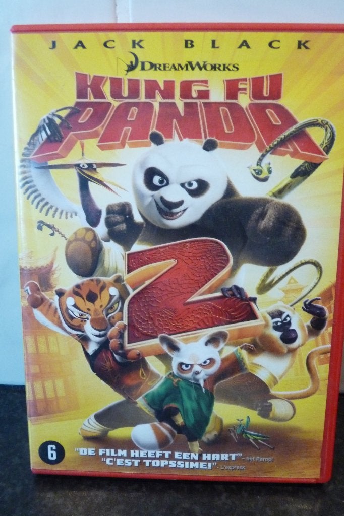 z.g.a.n dvd Kung Fu Panda 2 Dreamworks, Ophalen of Verzenden, Zo goed als nieuw, Amerikaans