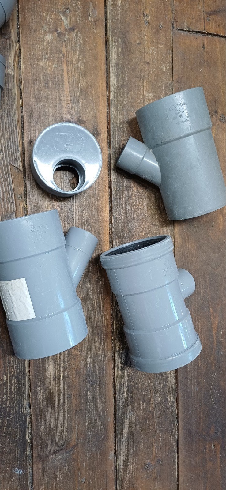Pvc 110mm, diverse verlopen/ aftakkingen, Ophalen, Afvoer, Pvc, Nieuw