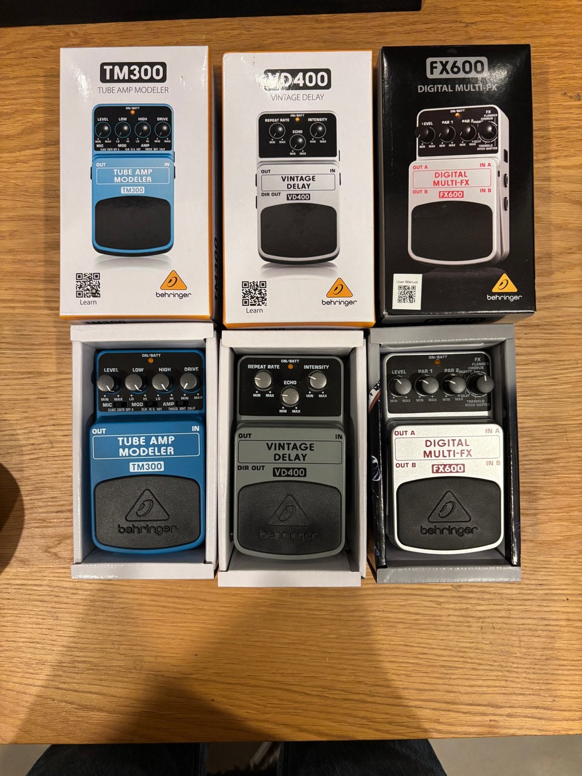 Behringer effectpedalen: TM300, VD400, FX600, Muziek en Instrumenten, Ophalen of Verzenden, Nieuw, Delay of Echo