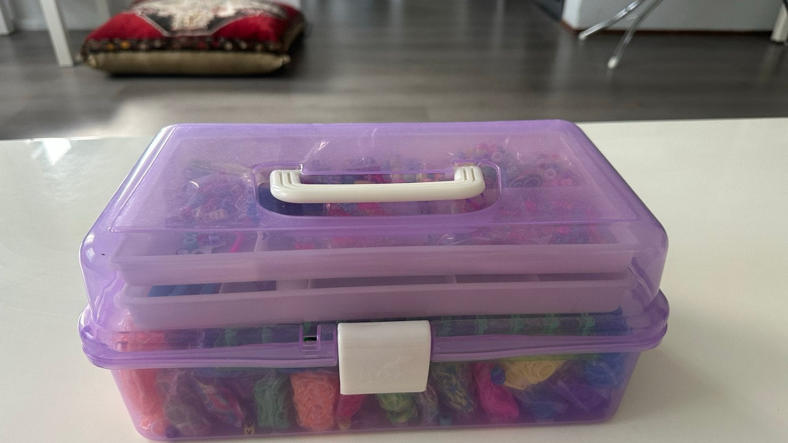 Grote knutselbox met veel verschillende materialen, Ophalen, Gebruikt, Overige thema's, Meerkleurig