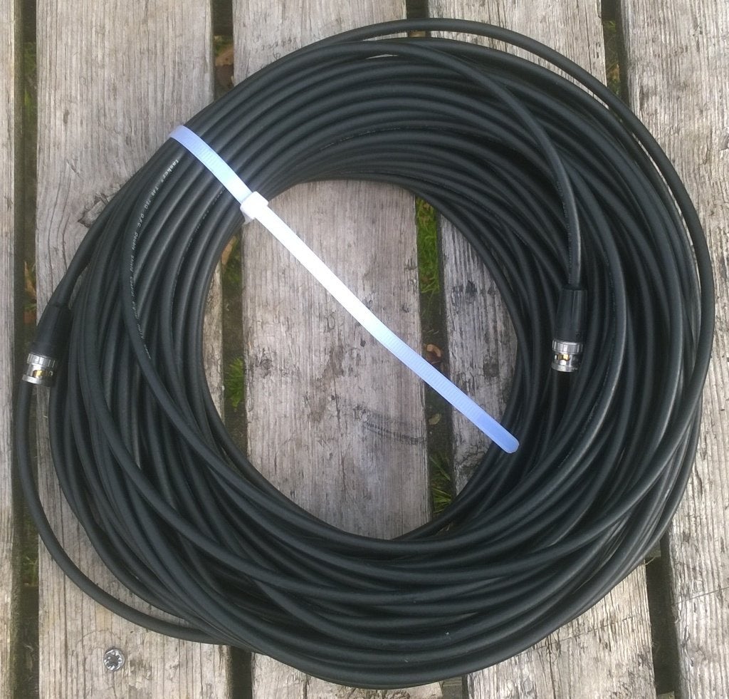 Video kabel BNC - BNC, 45 meter 75 Ohm, 10 meter of meer, Ophalen of Verzenden, Zo goed als nieuw, Nb