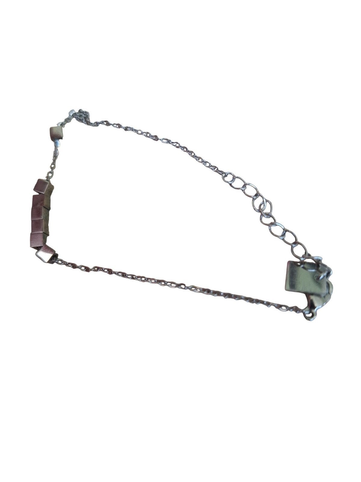 ZAG Bijoux armband met vierkante schakels, Ophalen of Verzenden, Zo goed als nieuw, Zilver, Staal