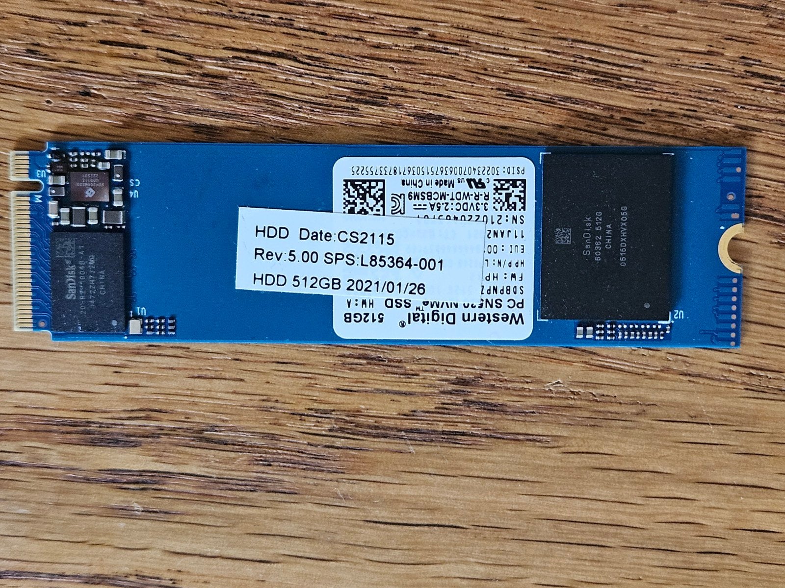Western Digital 512GB NVMe SSD, Intern, 512GB, SSD, Ophalen of Verzenden