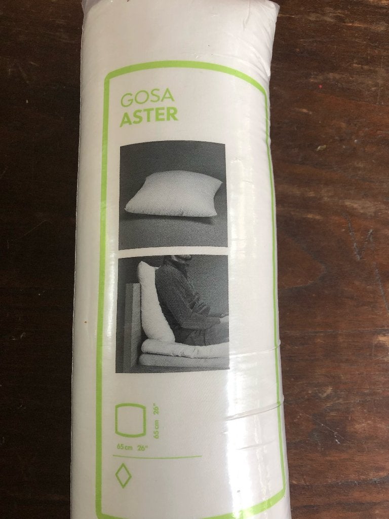 Ikea Kussens  Gosa Aster 65 x65 cm, Wit, IKEA, Vierkant, Nieuw