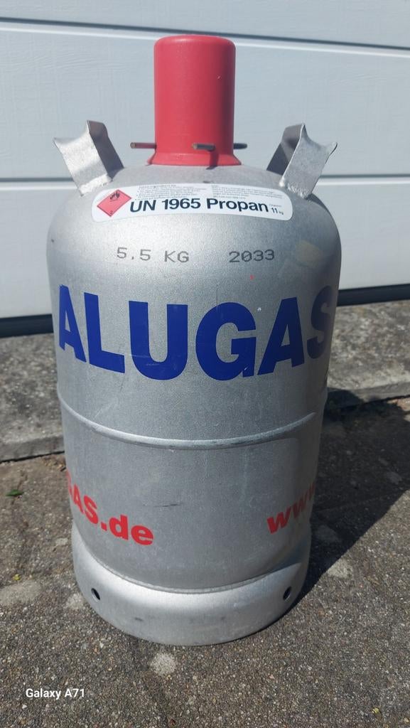 ALUGAS lichtgewicht aluminium gasfles 11 kg, Ophalen, Gebruikt