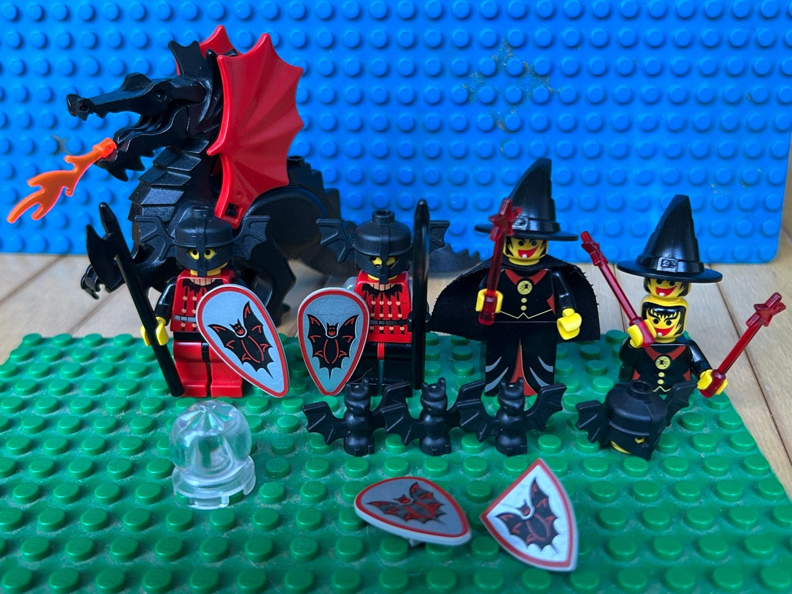 LEGO Vintage Castle - Fright Knights lot Draak en Heks 1997, Ophalen of Verzenden, Gebruikt