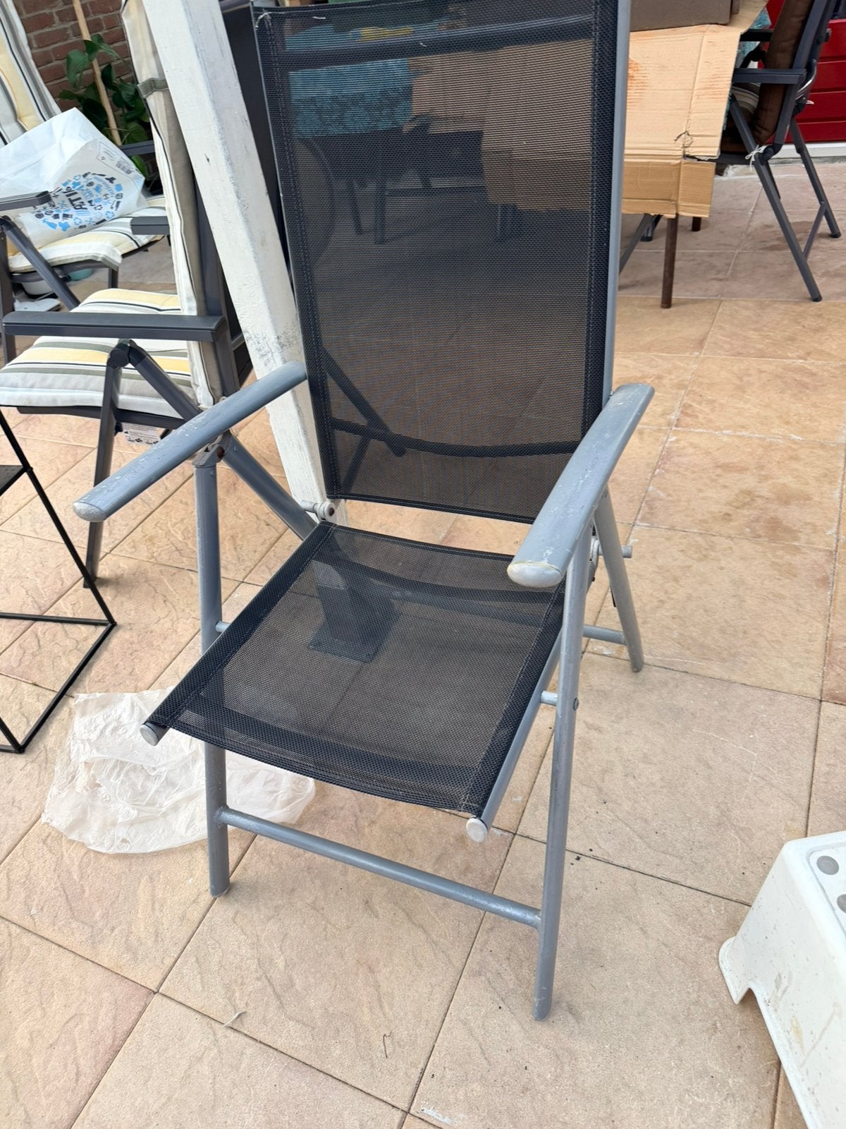 Tuinstoelen gebruikt, Ophalen, Gebruikt, Metaal, Inklapbaar
