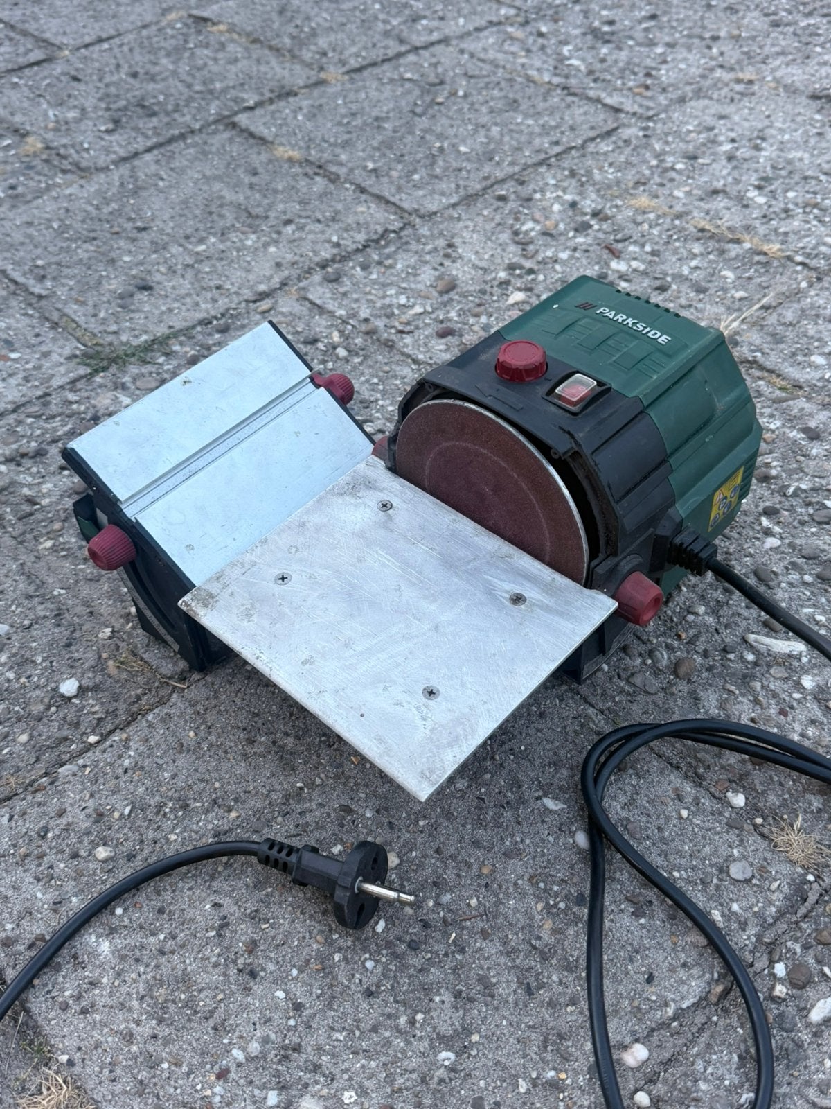 Parkside PTSG 140 D2 schijfschuurmachine 140W, Ophalen of Verzenden, Gebruikt, Minder dan 600 watt