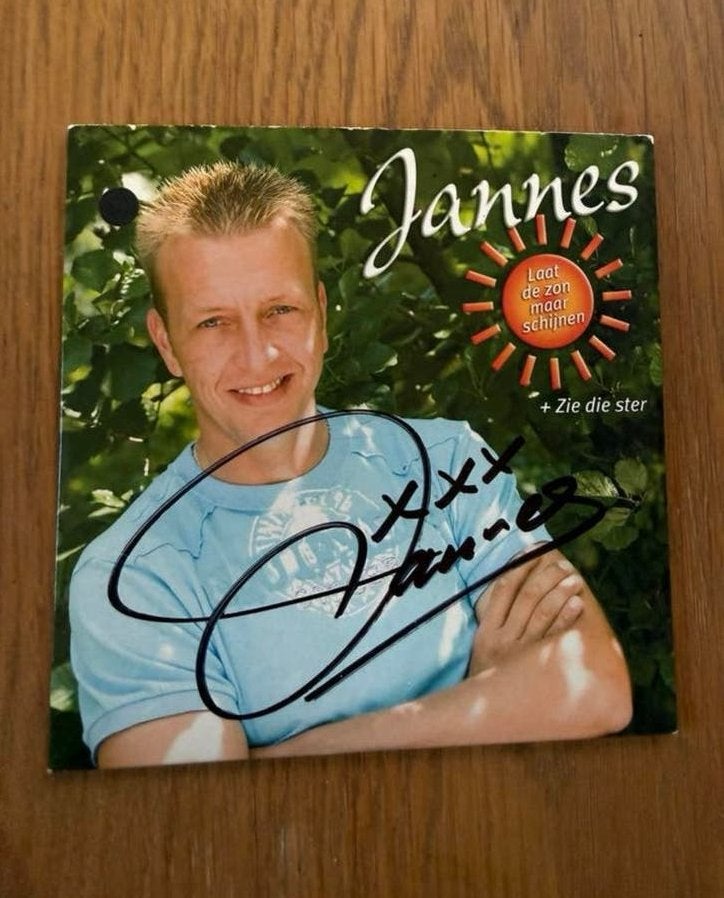 Jannes gesigneerde single 2007, Gebruikt, Ophalen of Verzenden, Gesigneerd, Nederlandstalig