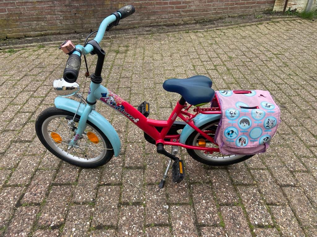 16 inch meisjesfiets LOEKIE, Fietsen en Brommers, Fietsen | Meisjes, Ophalen of Verzenden, Gebruikt, 16 inch, Handrem