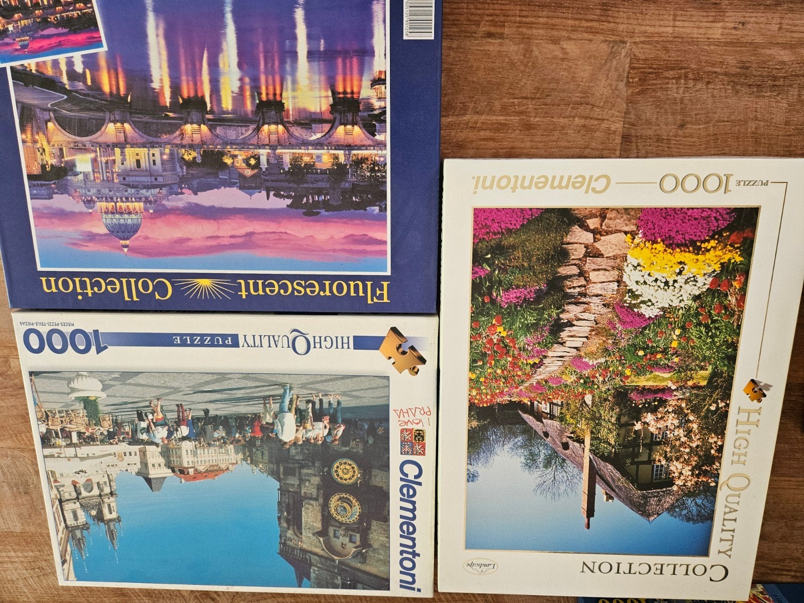 3x clementoni puzzel a 1000 st, Ophalen of Verzenden, 500 t/m 1500 stukjes, Zo goed als nieuw