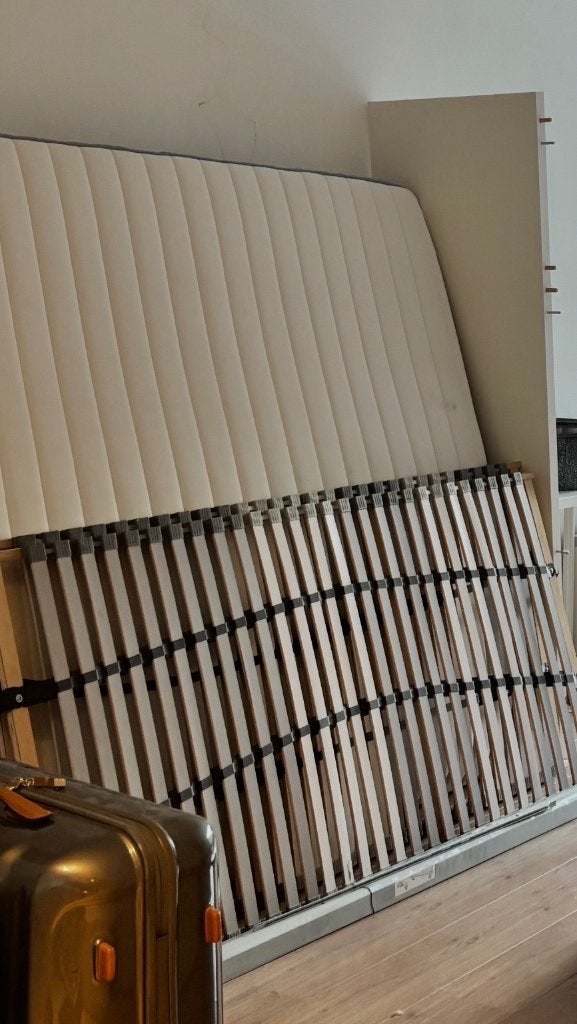 Gratis MALM bed Ikea 180 wit met matras Moet snel weg, Ophalen, Overige materialen, Wit, Tweepersoons