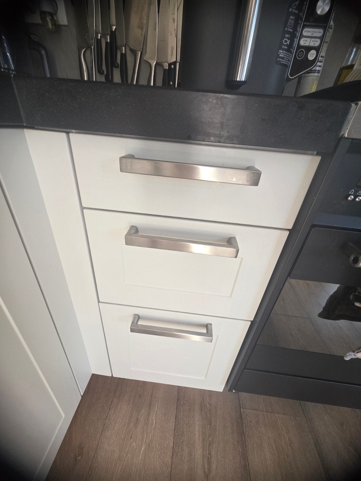 te koop moderne keuken, Ophalen, Gebruikt, Wit, Hoekkeuken
