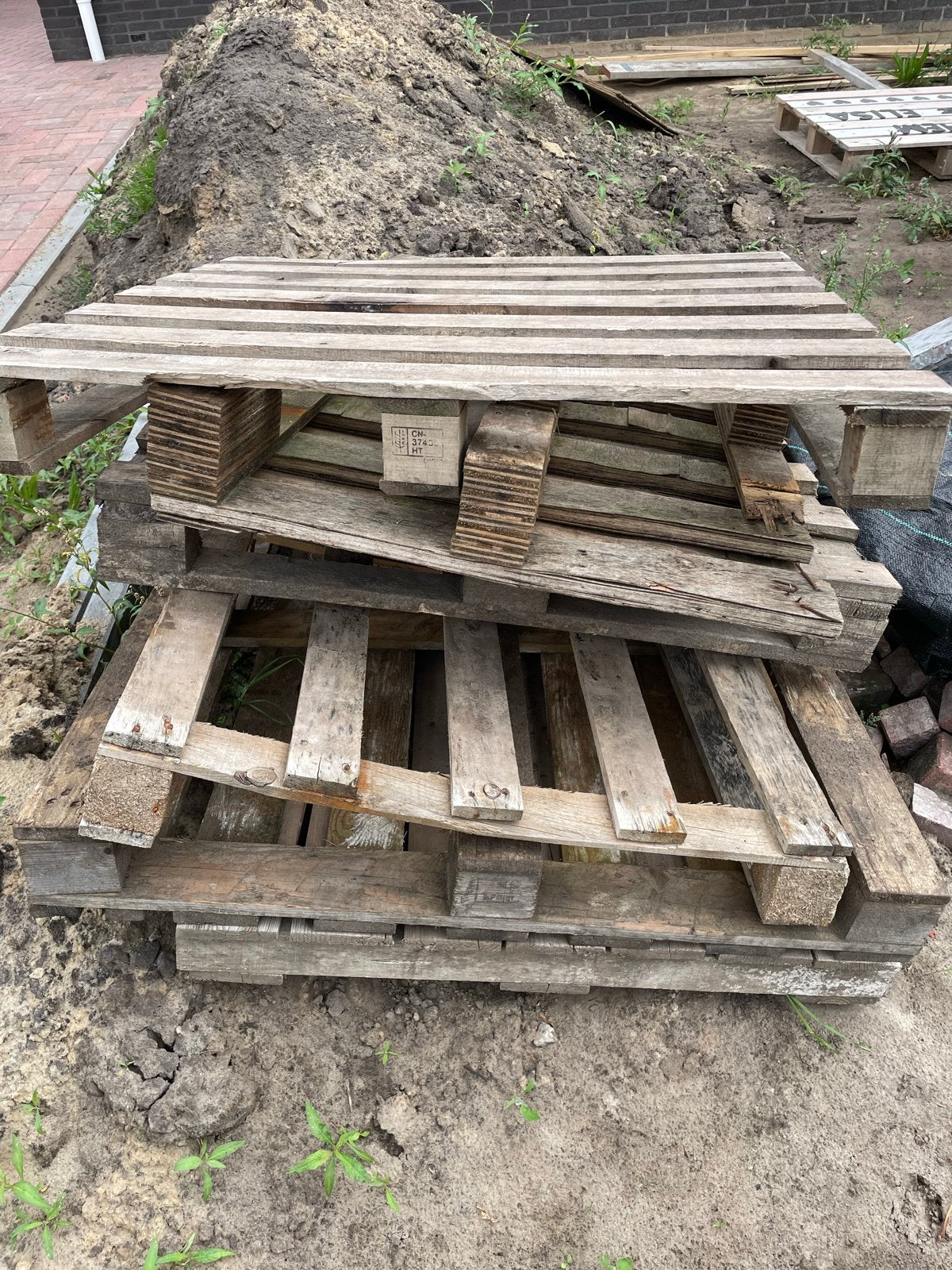 Oude Pallets (brandhout), Ophalen, Gebruikt, Pallet, Minder dan 200 cm