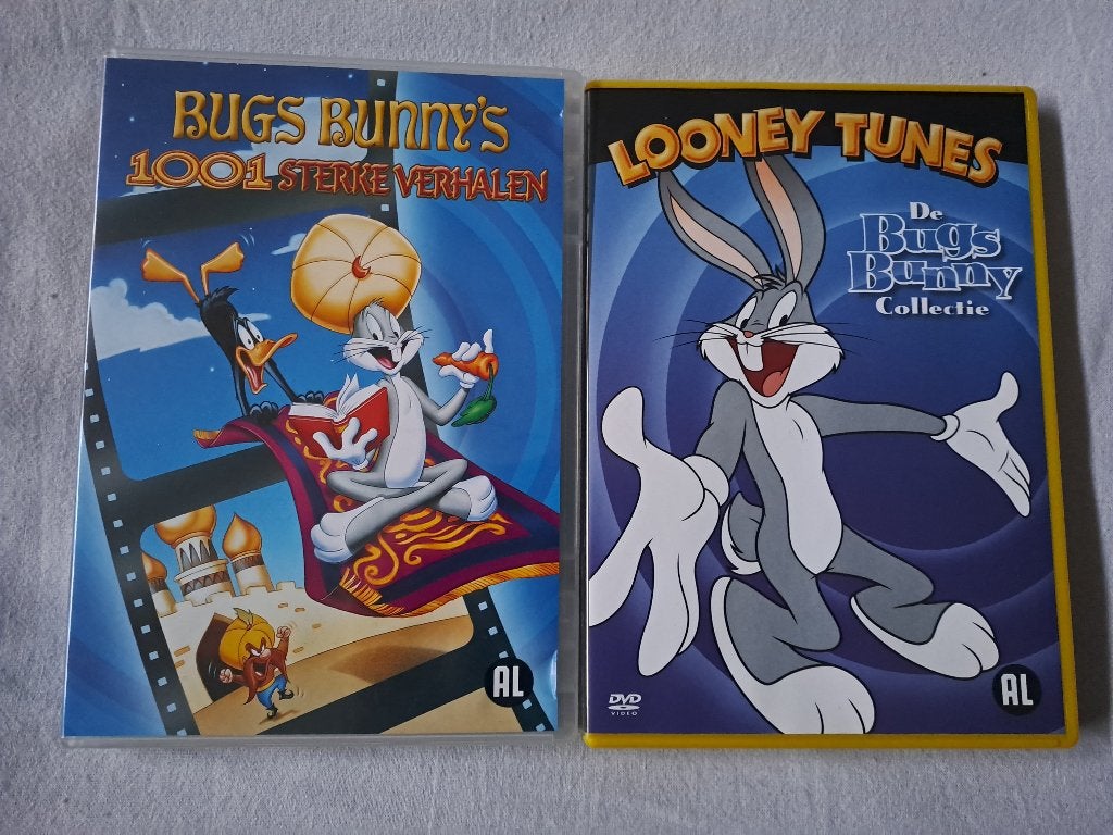 2 dvd's bugs bunny, Alle leeftijden, Ophalen of Verzenden, Gebruikt