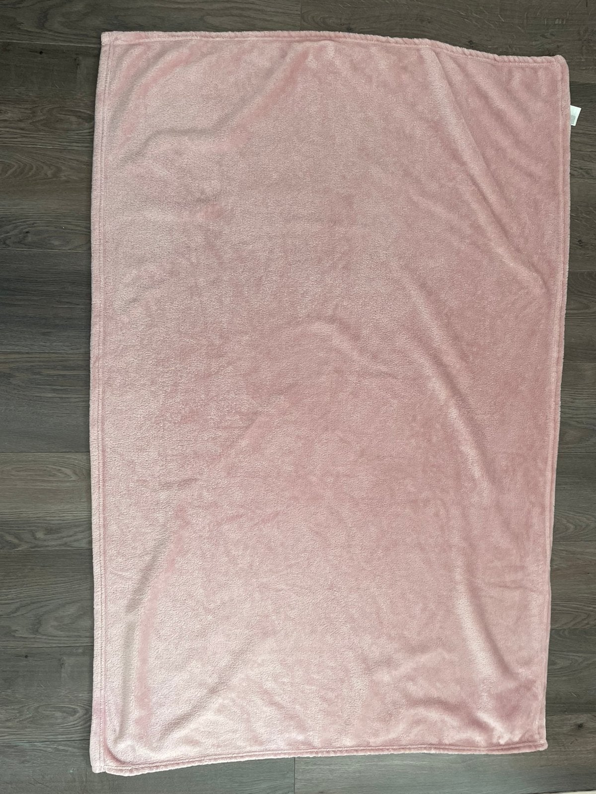 2x roze plaid H&M mt 100x150, 100 cm, Roze, Zo goed als nieuw, Plaid