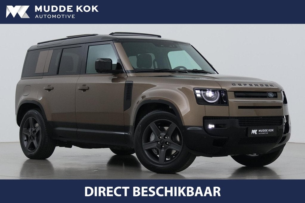 Land Rover Defender P300e 110 X-Dynamic SE | FACELIFT | ACC, Automaat, Gebruikt, 4 cilinders, Bruin