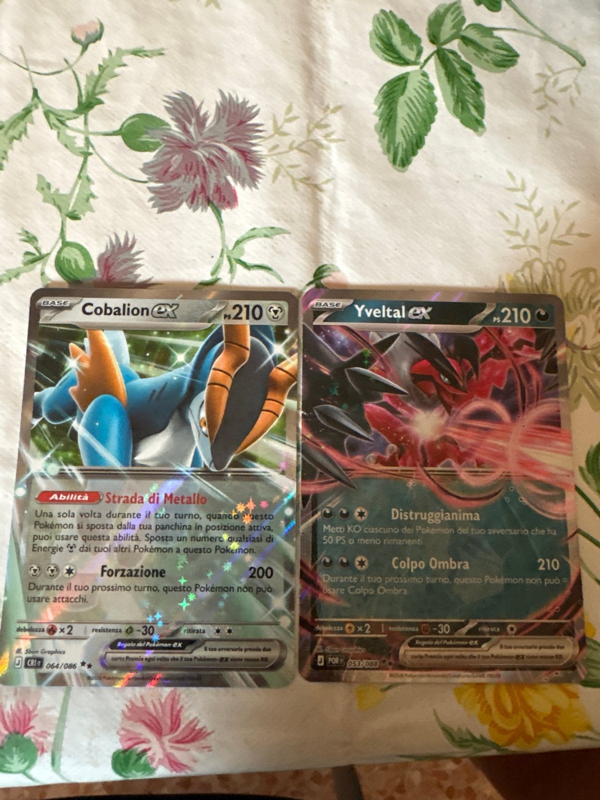 Pokémon TCG: Cobalion EX & Yveltal EX kaarten, Ophalen of Verzenden, Zo goed als nieuw, Losse kaart