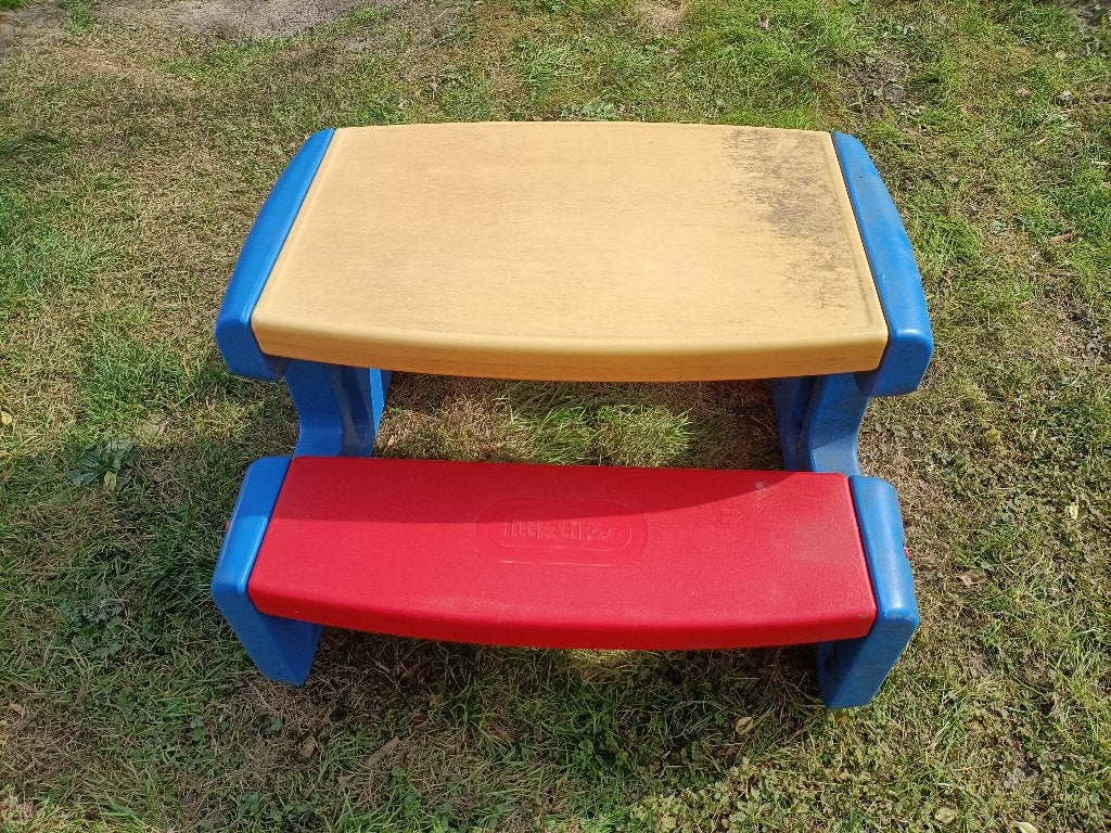 Picknicktafel, Tuin en Terras, Overige materialen, Gebruikt, Rechthoekig, Ophalen