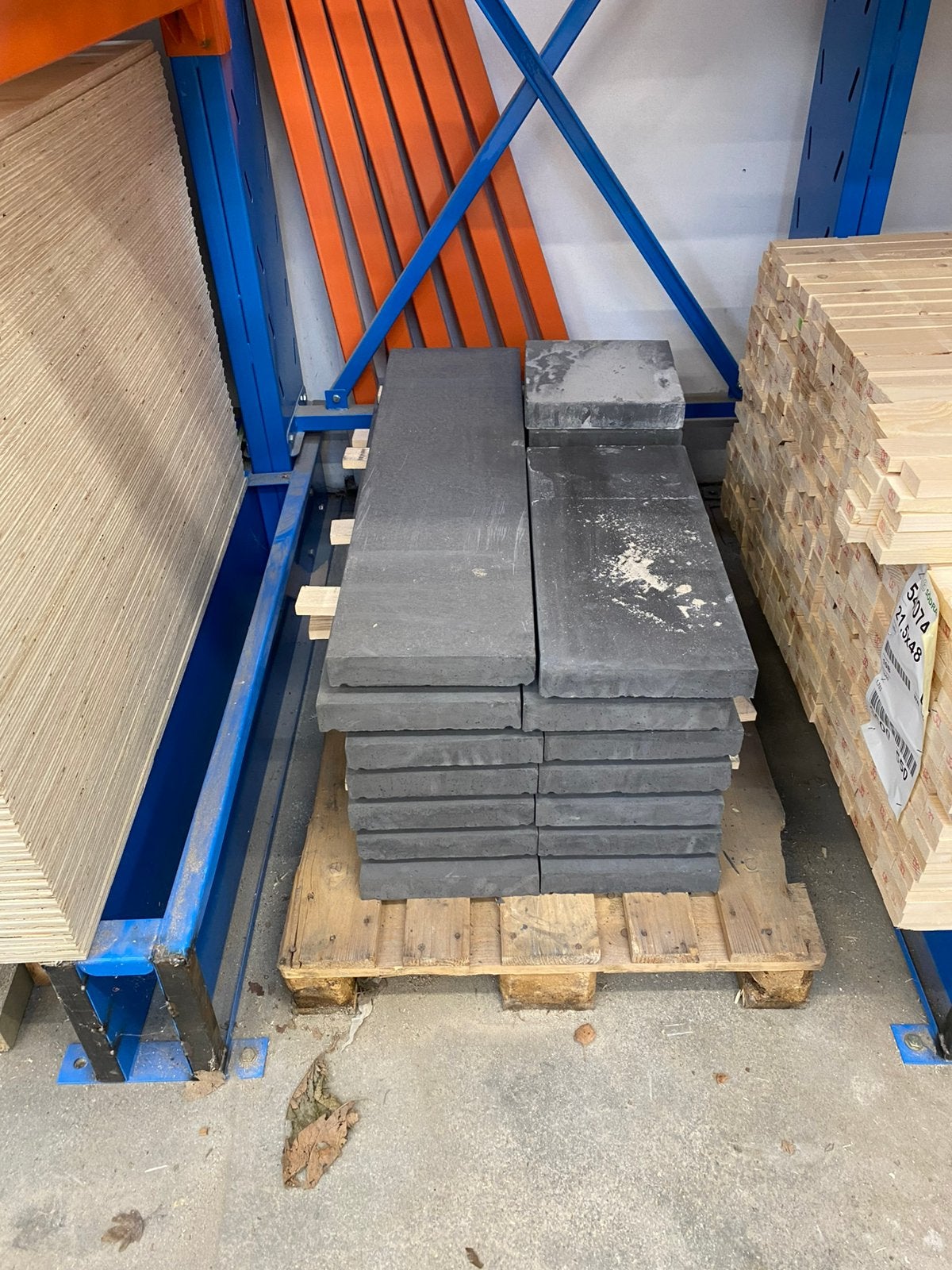 Muurafdekker antraciet 13 stuks 1000/270/50 mm, Ophalen, Nieuw