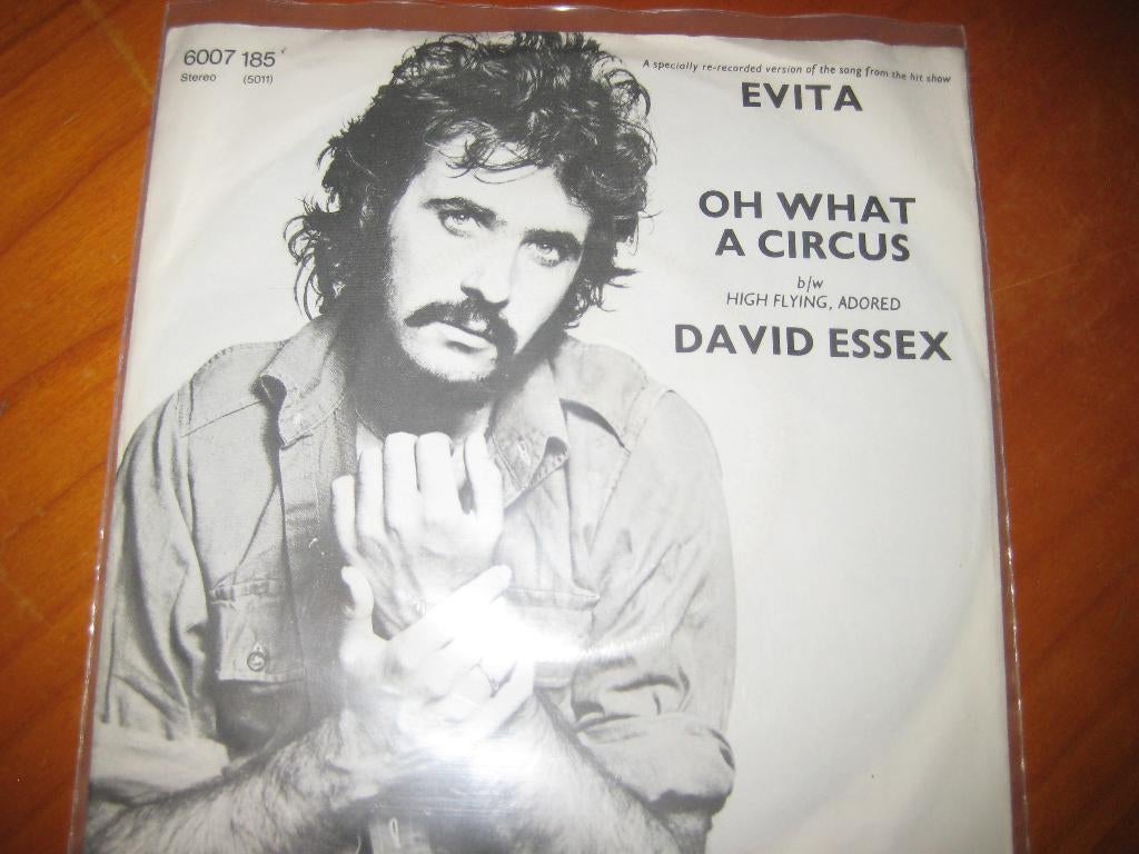 David Essex: Oh what a circus, Ophalen of Verzenden, Zo goed als nieuw, Pop, Single