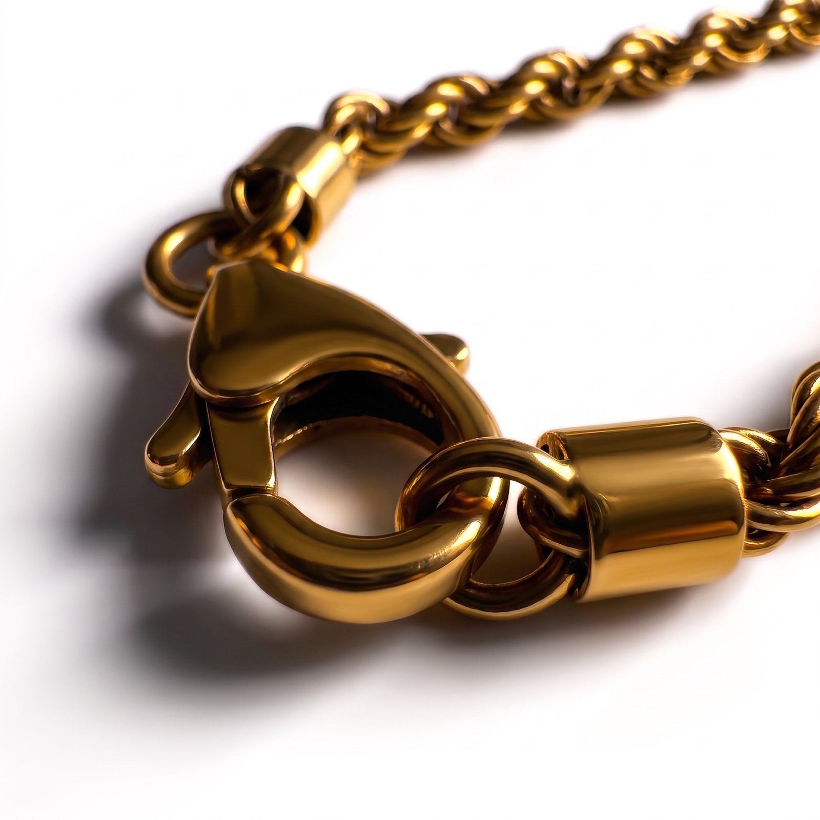 HADES Luxe Ketting 3mm Rope Chain – 18K Gold Plated Set, Overige materialen, Nieuw, Ophalen of Verzenden, Goud