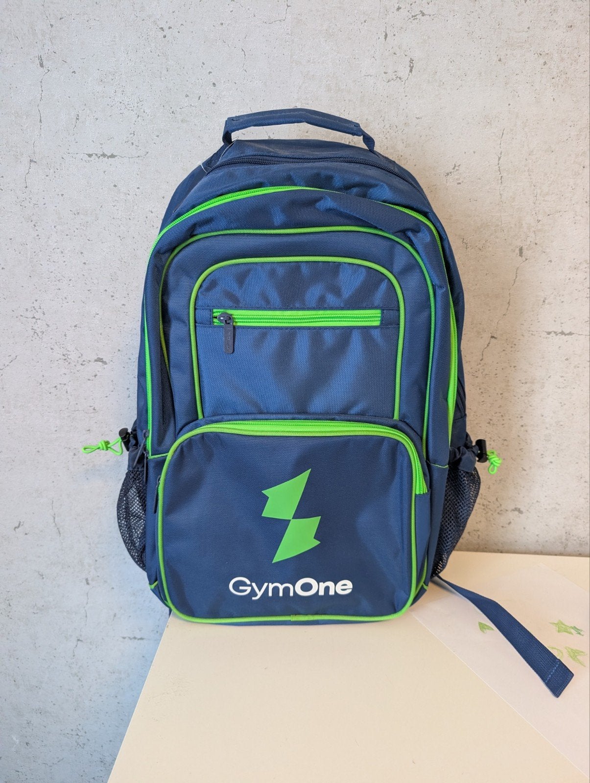 GymOne Rugzak - Blauw met Groene Details, Sieraden, Tassen en Uiterlijk, Ophalen of Verzenden, Nieuw, 25 tot 40 cm, Overige merken