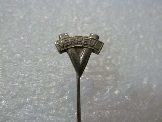 Vintage Speldje "VERHEUL" - Gebruikt, Ophalen of Verzenden, Gebruikt, Merk, Speldje of Pin
