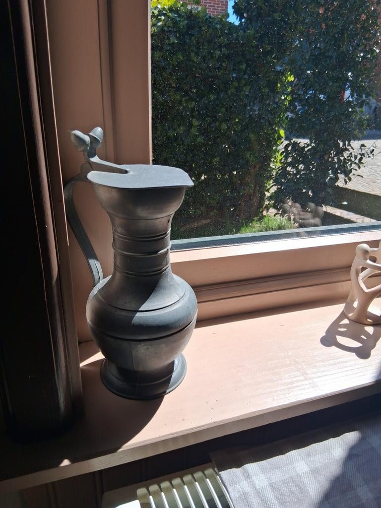 Antieke tinnen wijnkan voor avondmaal, Antiek en Kunst, Ophalen