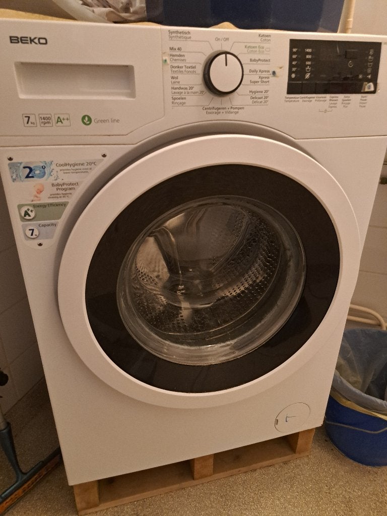 Wasmachine, Ophalen, Gebruikt, Energieklasse A of zuiniger, 85 tot 90 cm
