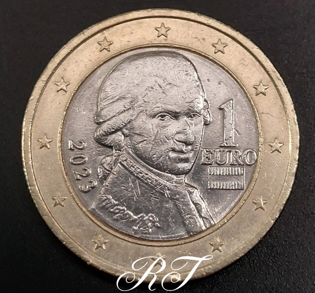 1 euro munt uit 2023 uit Oostenrijk., Ophalen of Verzenden, Oostenrijk, 1 euro, Losse munt