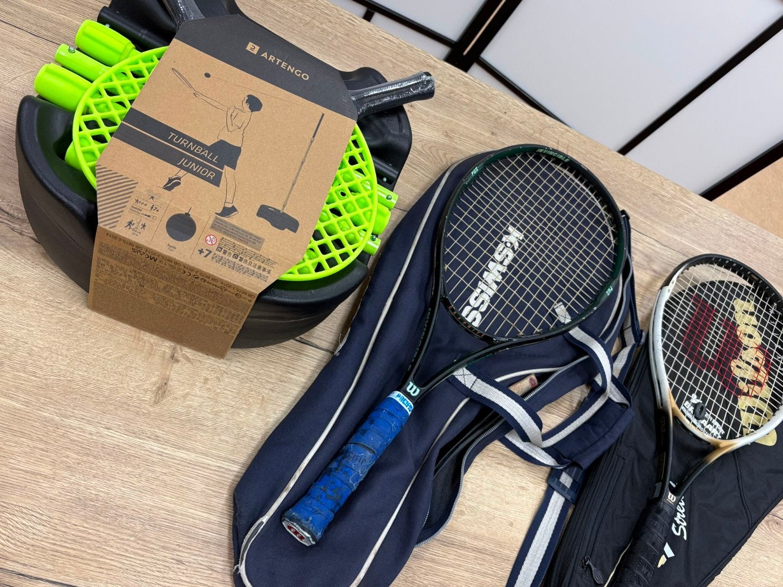 Tennis setje, Sport en Fitness, Ophalen, Zo goed als nieuw