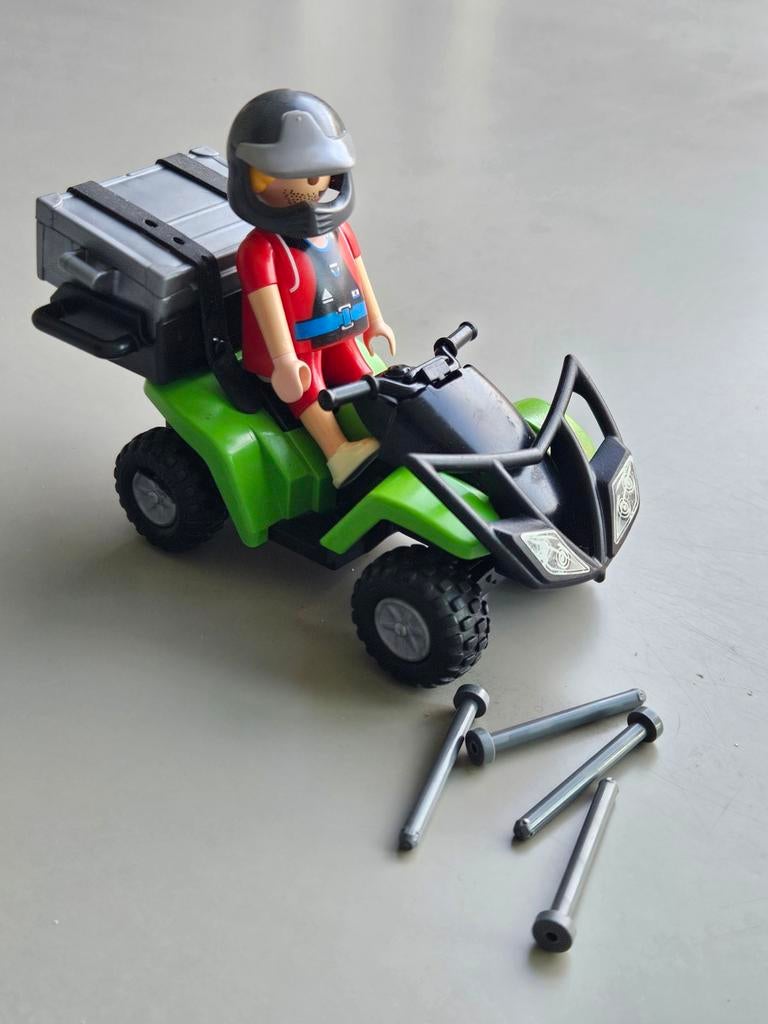 Playmobil quad met figuur en accessoires, Ophalen of Verzenden, Jongen of Meisje