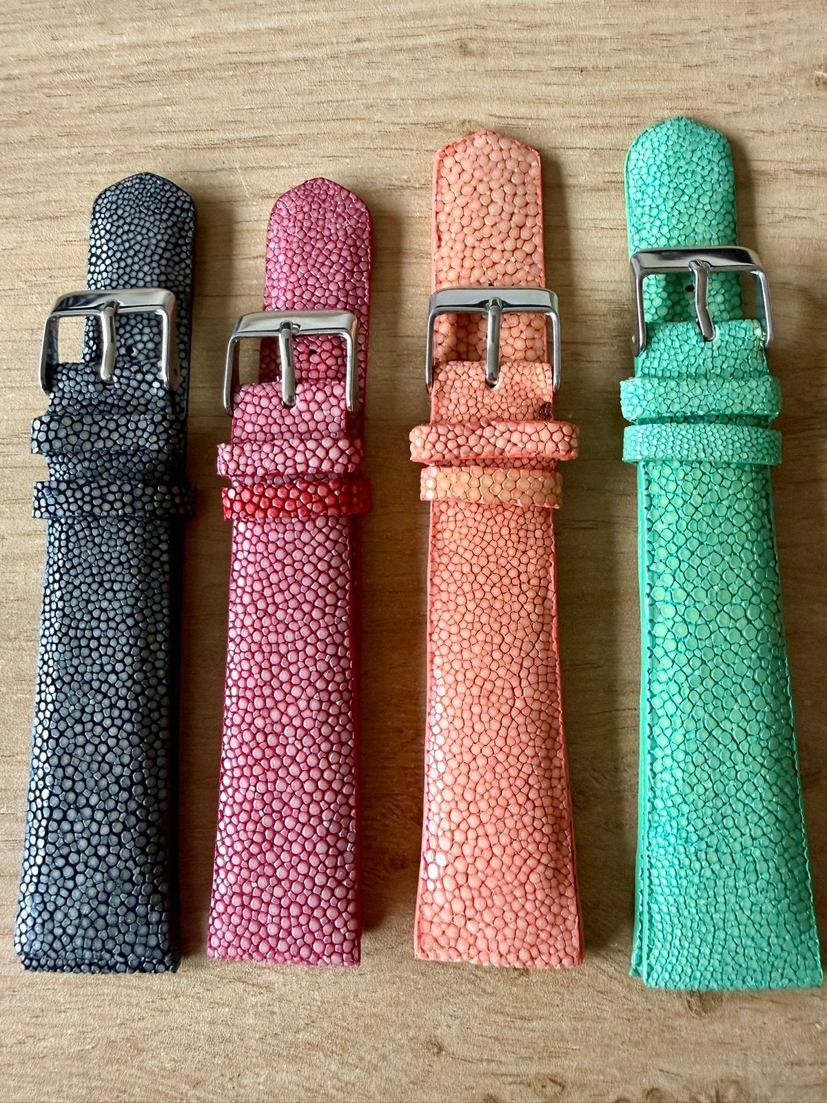 Horlogebandje gepolijst roggenleer 22 mm, Sieraden, Tassen en Uiterlijk, Horloges | Dames, Verzenden, Nieuw, Leer, Overige merken
